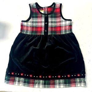 Hanna Andersson Flannel & Velvet Holiday Dress